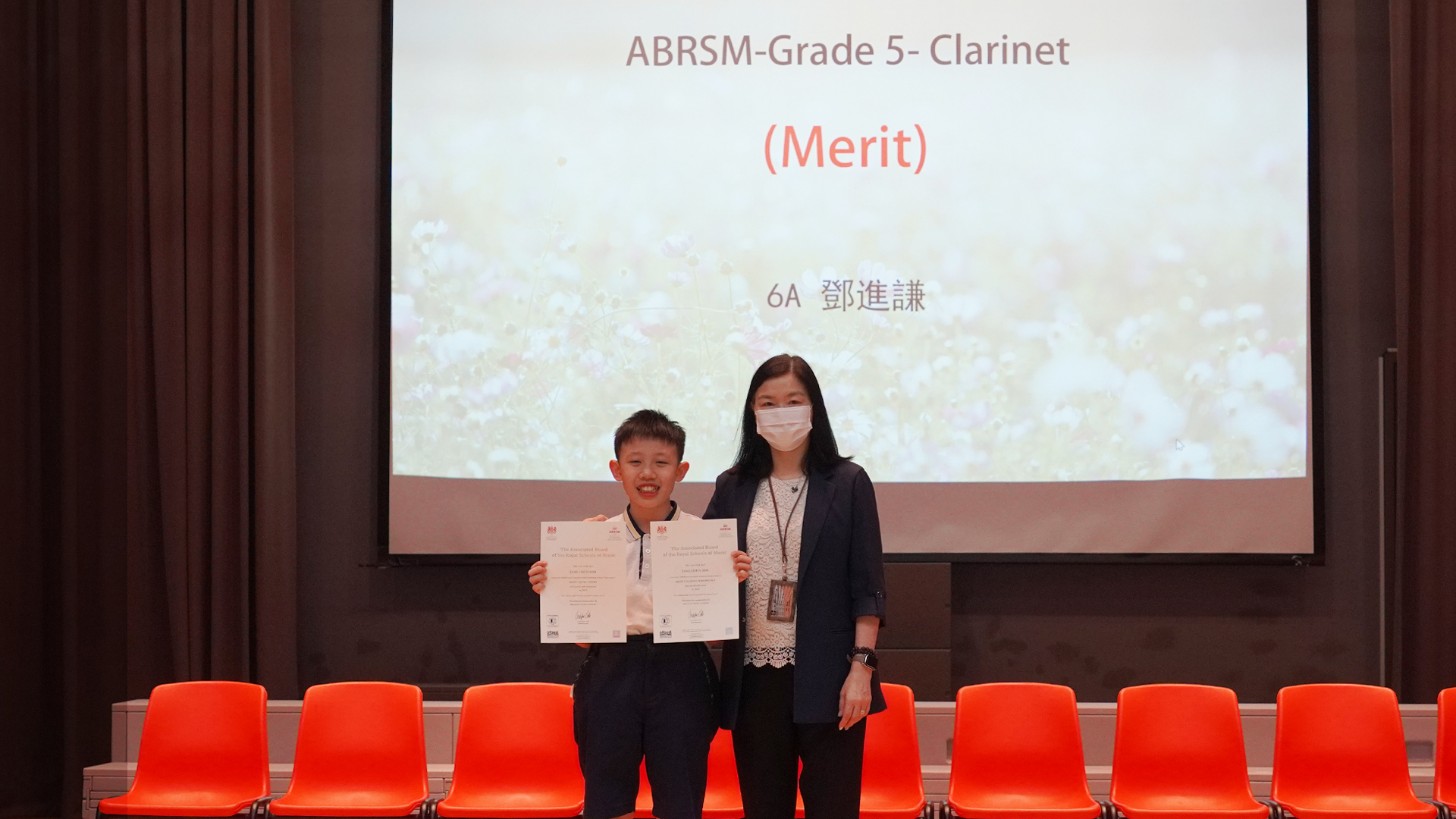 ABRSM-Grade 5- Clarinet (Merit) ABRSM-Grade 5- Music Theory  (Distinction)